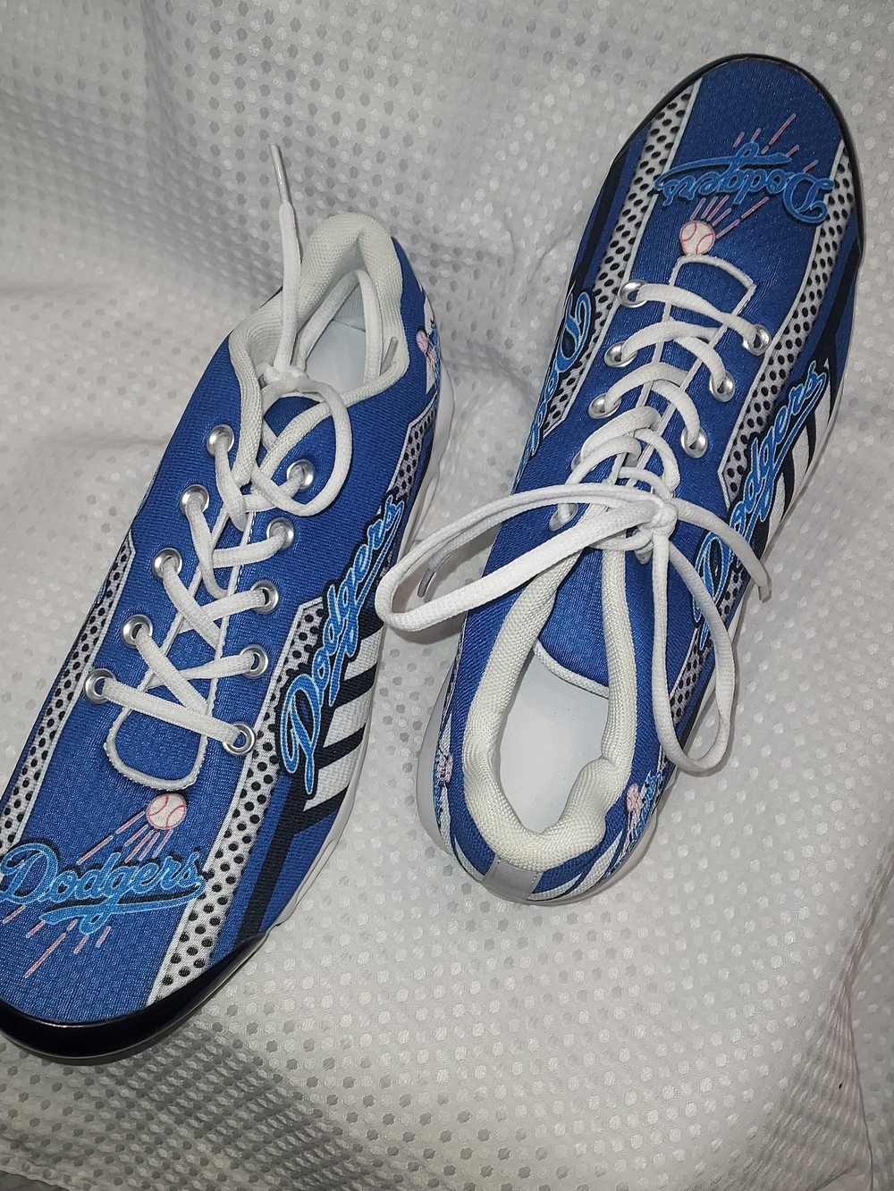 Blue Dodgers Men's Athletic Sneakers